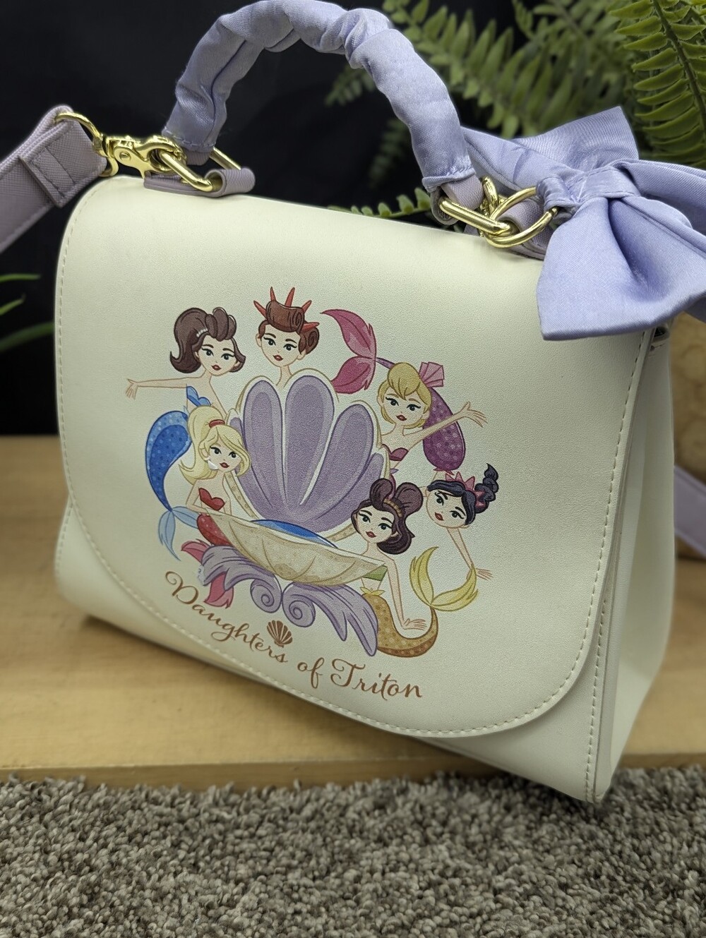 Loungefly Disney The Little Mermaid Daughters of Triton Group Portrait Handbag - Picture 2 of 12